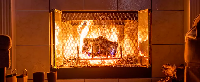 Mendota Hearth Landscape Fireplace Installation in Normal, Illinois